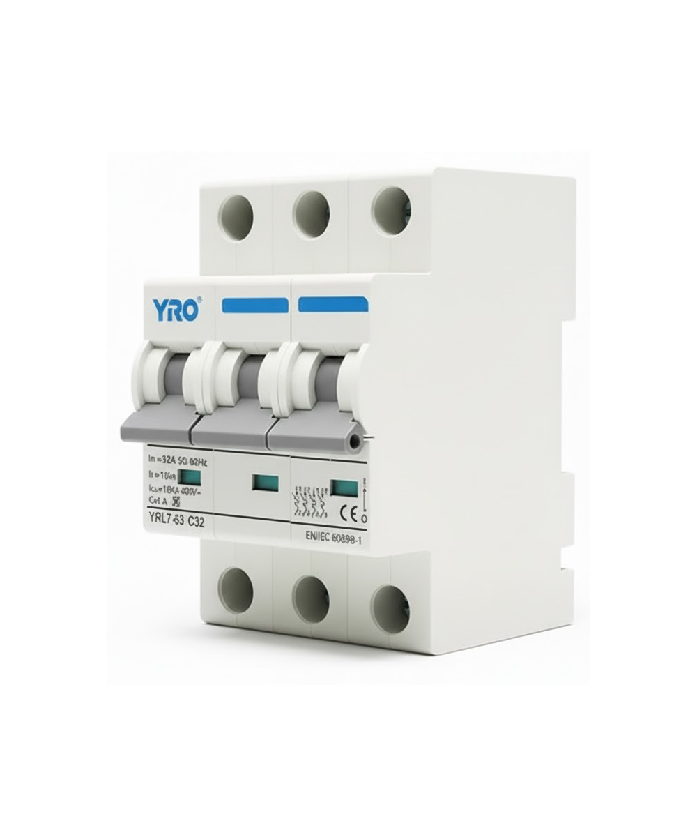 Interruptor Automático YRO YRL7-63 6kA 3P 100A 6kA 230/400V AC - Imagen 2