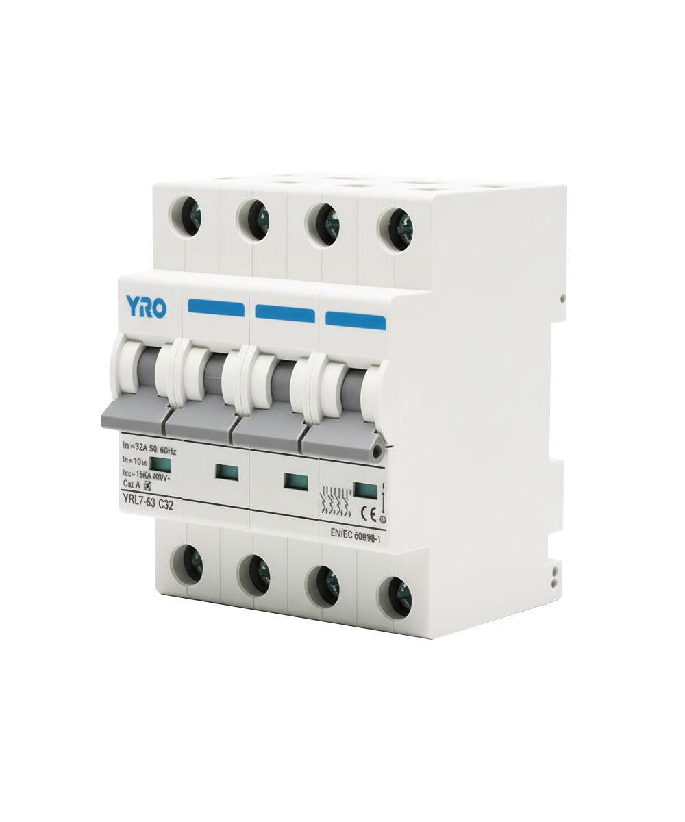Interruptor Automático YRO YRL7-63 6kA 4P 80A 6kA 230/400V AC - Imagen 3