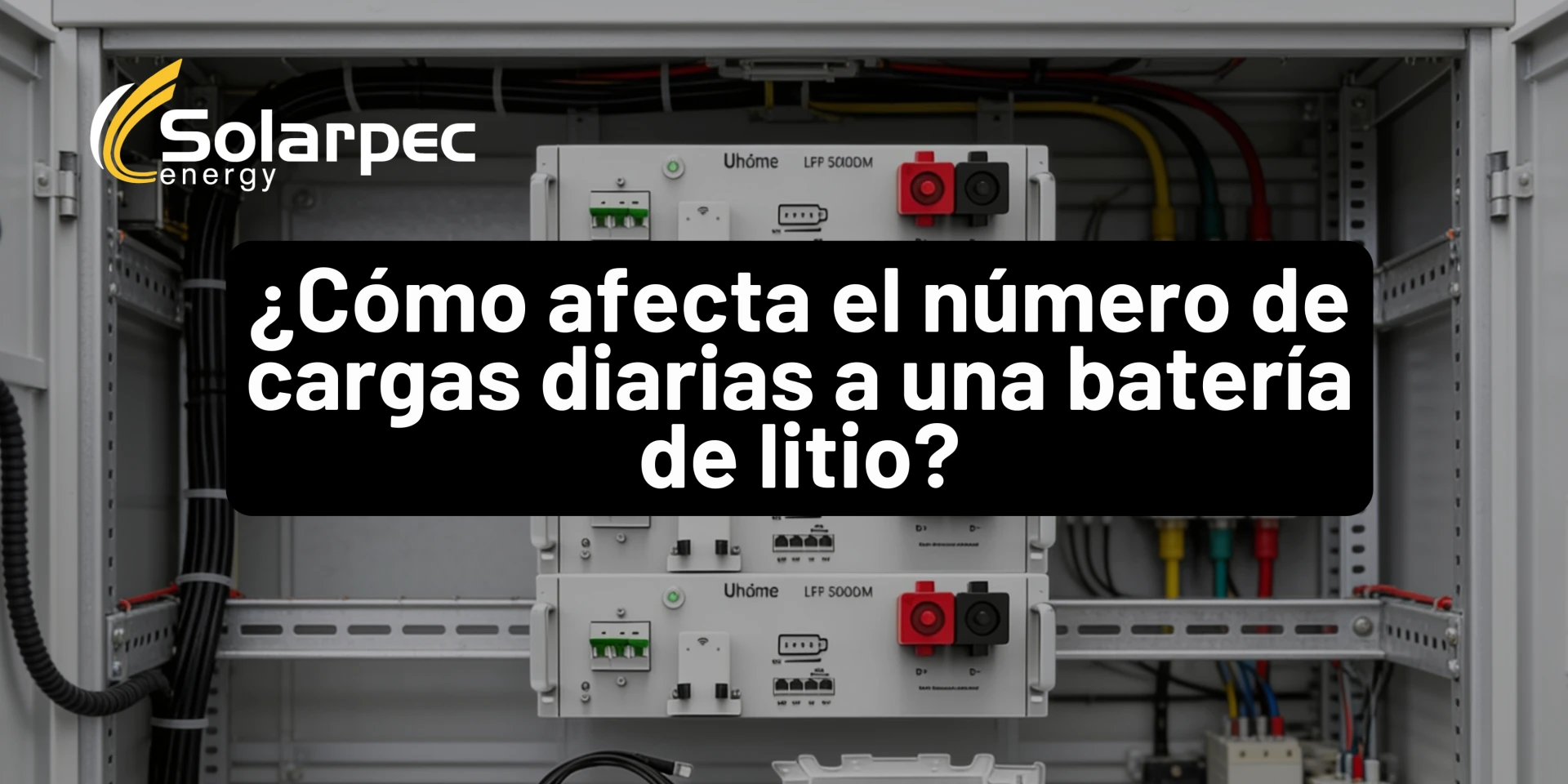 ¿Cómo afecta el número de cargas diarias a una batería de litio?