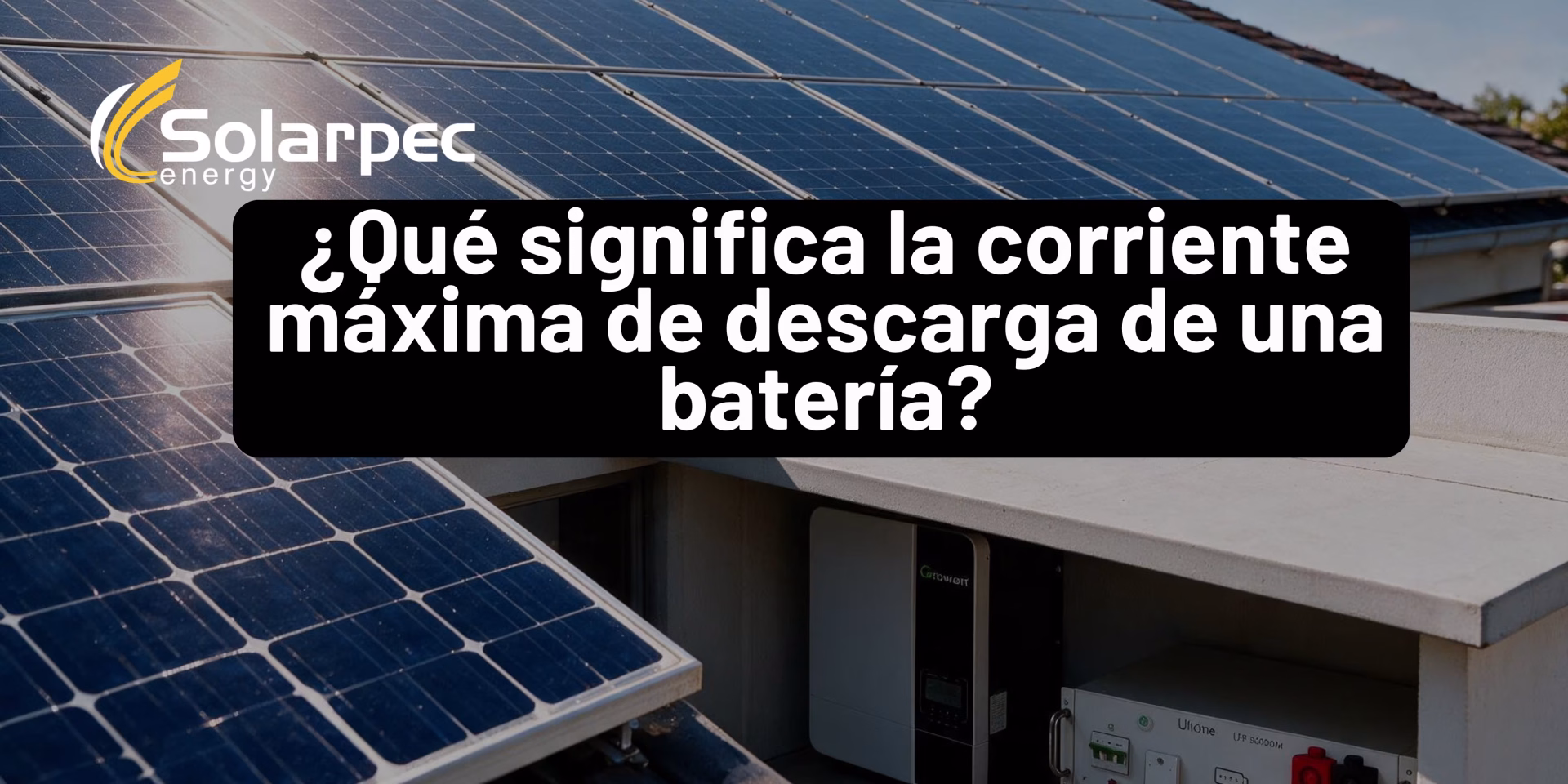 ¿Qué significa la corriente máxima de descarga de una batería?