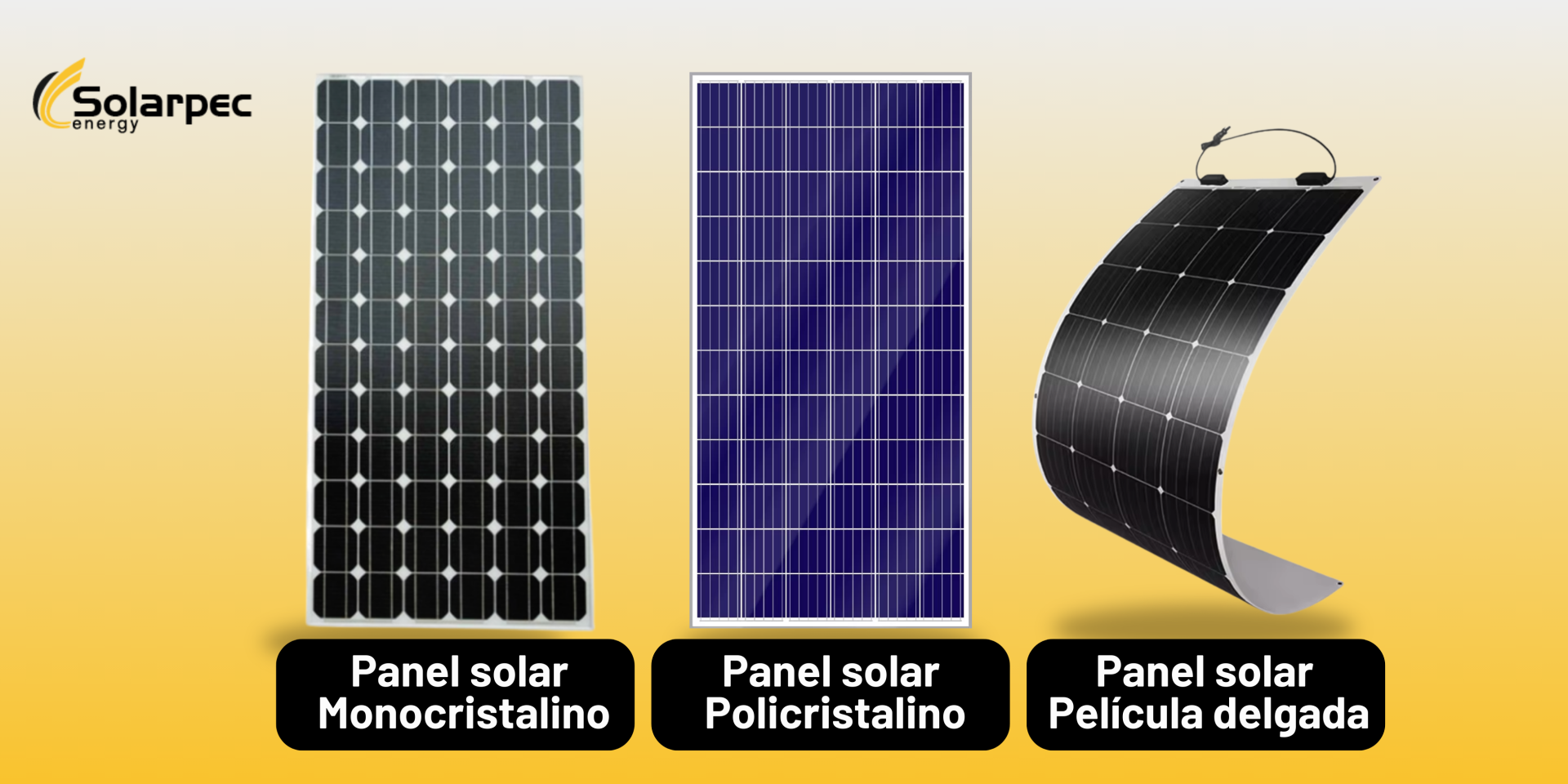 Tipos de paneles solares