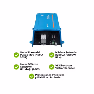 Inversor Victron Phoenix 12-1200V 120V VE.Direct NEMA 5-15R - Imagen 4