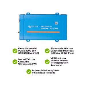 Inversor Victron Phoenix 48-500V 120V VE.Direct NEMA 5-15R - Imagen 5