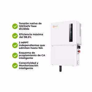 Inversor Híbrido Fase Dividida Alto Voltaje 8kW 48V Solis S6-EH1P8K-H-US - Imagen 5