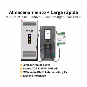 ESS VE Charging ZOE ZBOXC plus - BENNY BDC60-D charger - EMS 60kW 261kWh 400V - Imagen 3